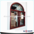 wooden double glazed arched awning window
